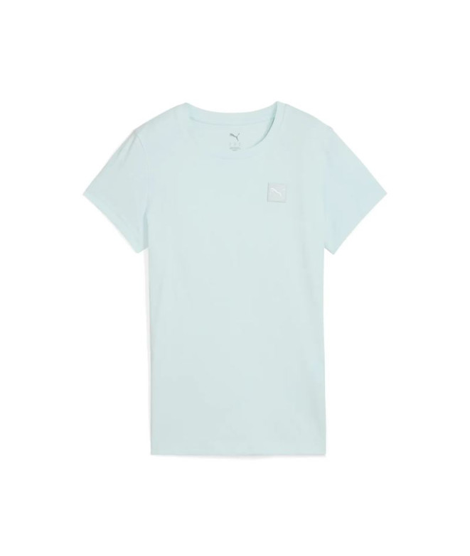 Camiseta Puma Essentials Elevatedpeaceful Mujer Azul