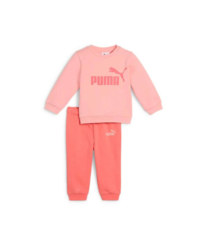 Chándal Puma Minicats Essentials Crew Se Bebés Rosa