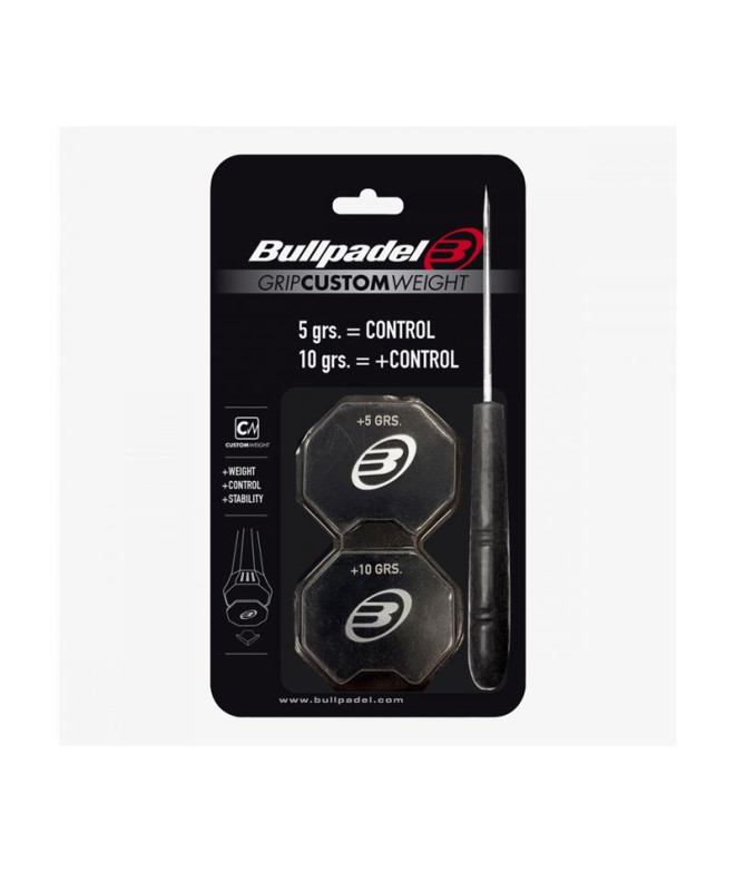 Peso de Padel Bullpadel Custom W 4X3 Hombre Negro