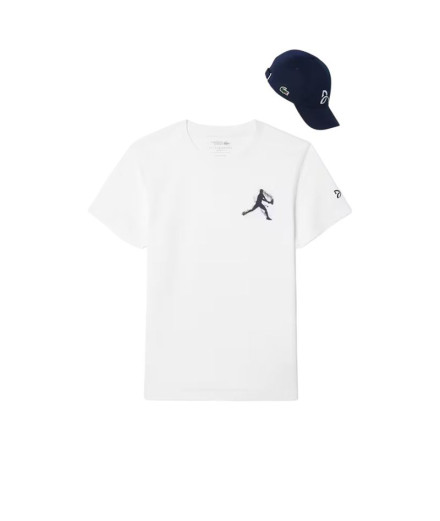 Set de Tenis Lacoste Djokovic Fan Pack Hombre Blanco /...