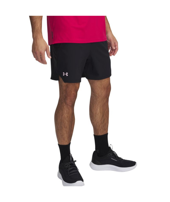 Pantalones Cortos de Fitness Under Armour Vanish Woven 6In Shorts Hombre Negro