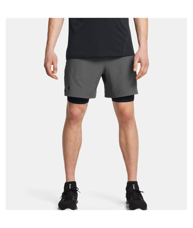 Calça Under Armour Vanish Woven 2in1 Homem Cinza