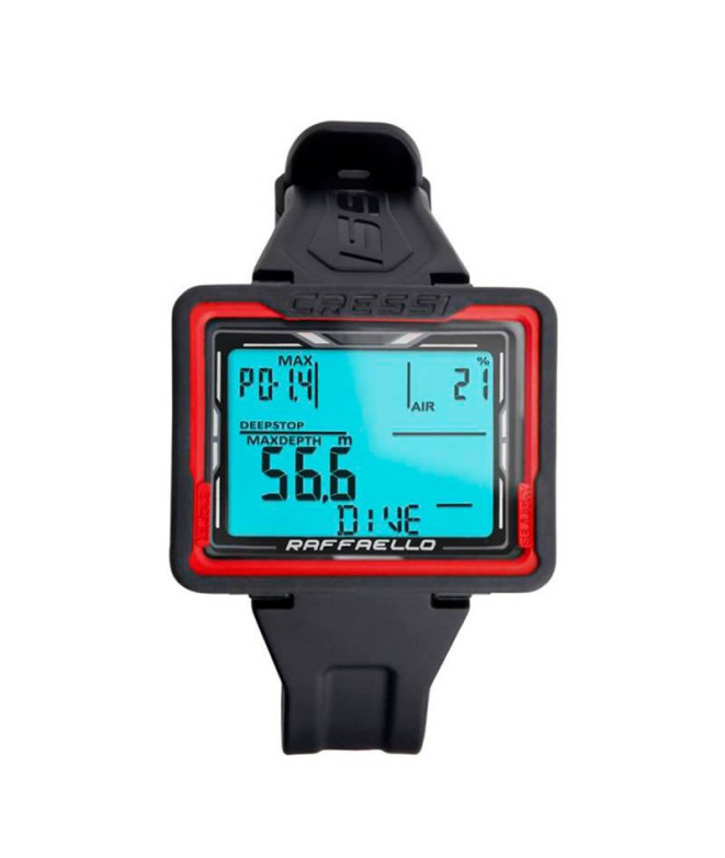 Reloj Cressi Raffaello Negro-Rojo