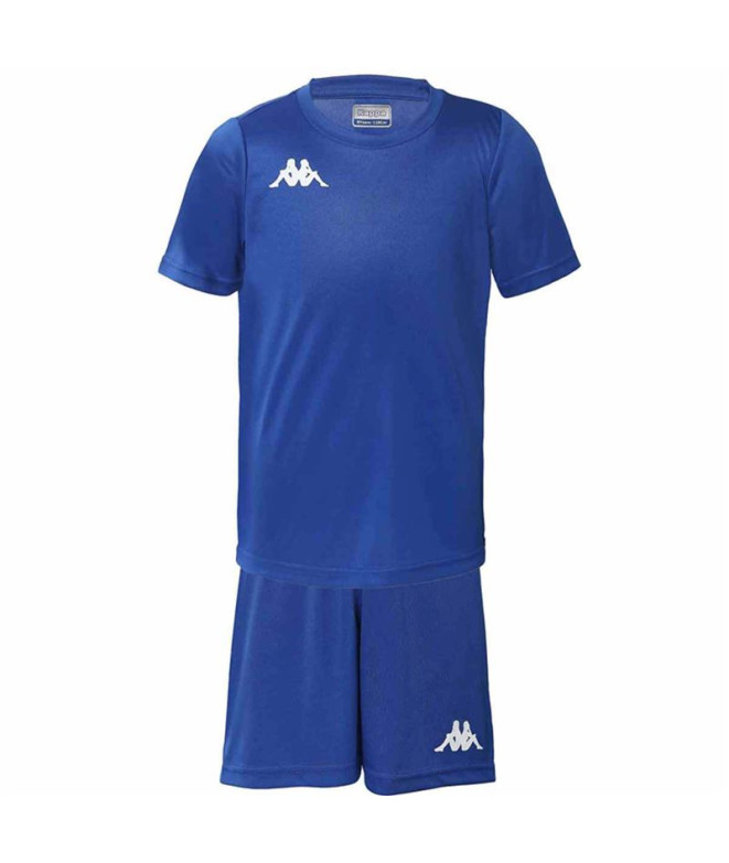 Conjunto Fútbol Kappa Gorkit Infantil Azul Zafiro