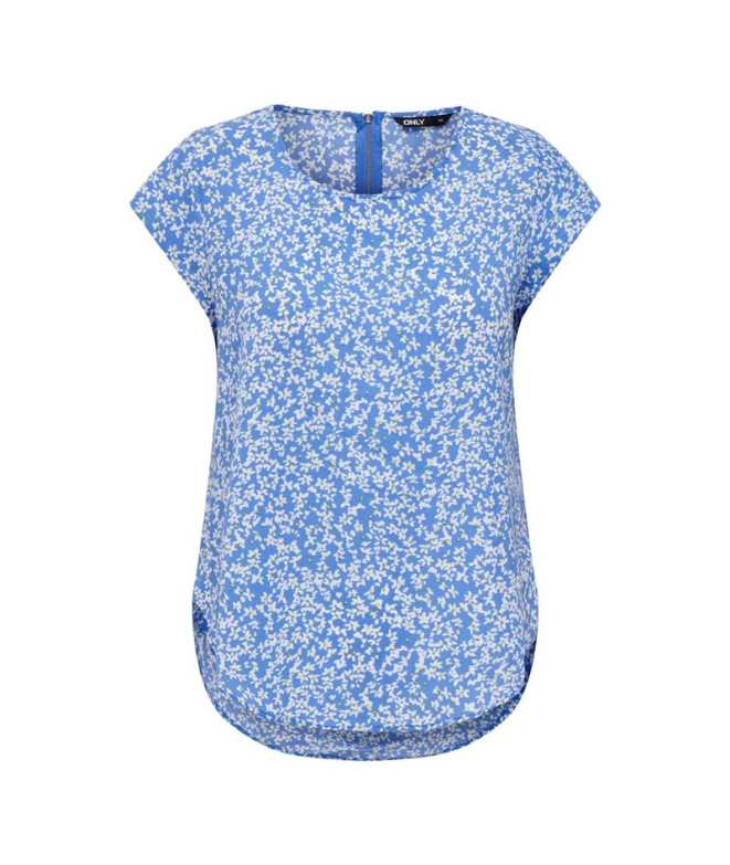 Camiseta Only Onlvic Aop Noos Marina Aop:Happy Dit Mujer