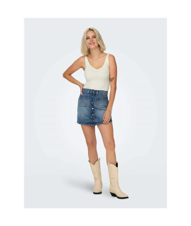 Camiseta Only Jdynanna Knt Noos Cloud Dancer Mujer