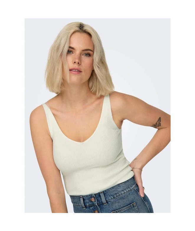 Camiseta Only Jdynanna Knt Noos Cloud Dancer Mujer