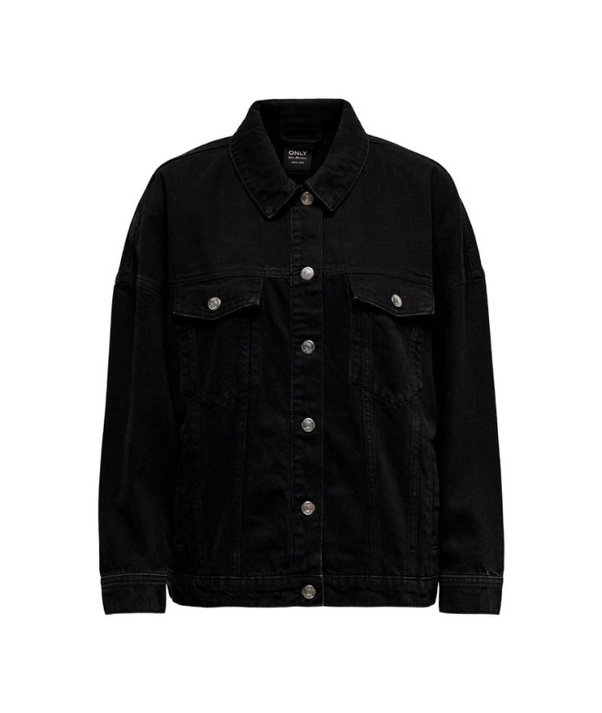 Veste Only Onlsafe Caroline Oversize Noir Dnm Denim Noir Femme