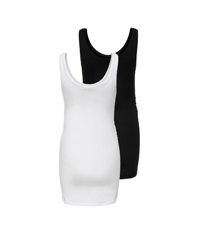 Camiseta Only Olmlovely Long Tt 2Pck Noos Black...