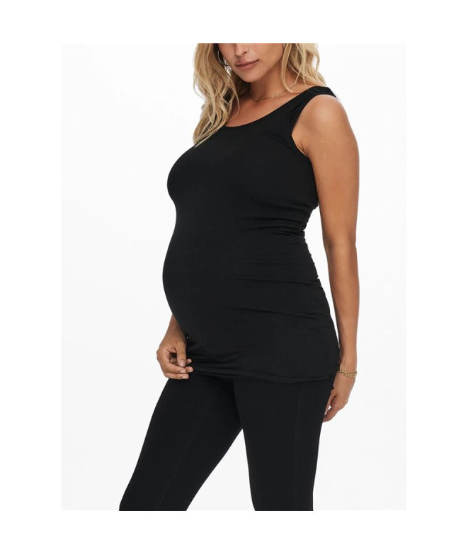 Camiseta Only Olmlovely Long Tt 2Pck Noos Preto...