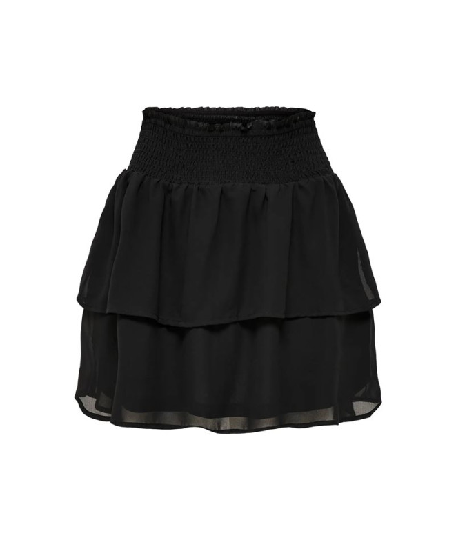 Falda Only Onlann Star Layer Smock Ptm Black Mujer