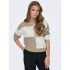 Sudadera Only Jdyjusty L/S Mix Struc Knt Noos Cement Detail:Cement Mujer