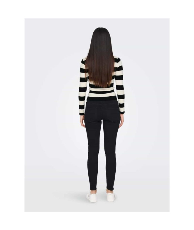 Sudadera Only Jdyplum L/S O-Neck Knt Noos Black...