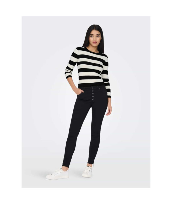 Sudadera Only Jdyplum L/S O-Neck Knt Noos Black...