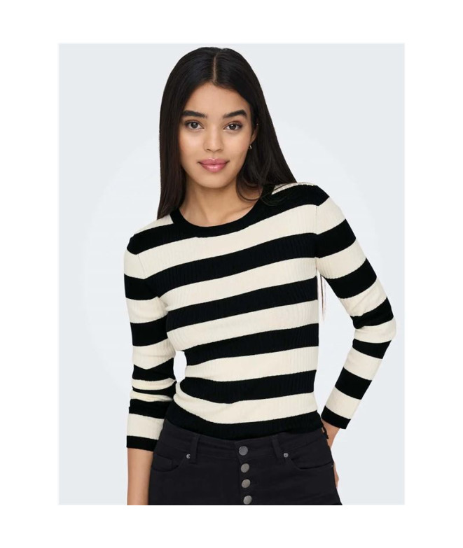 Sudadera Only Jdyplum L/S O-Neck Knt Noos Black...