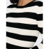 Sudadera Only Jdyplum L/S O-Neck Knt Noos Black Stripes:W Eggn Mujer
