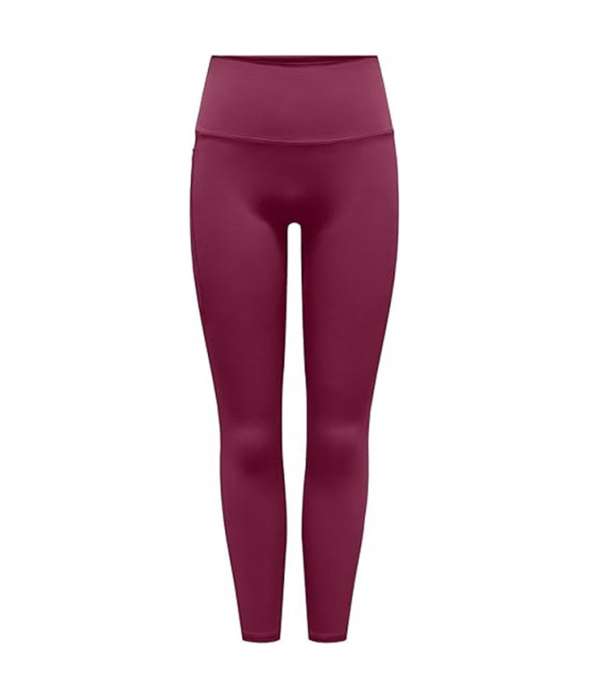 Pantalón Only Onpjam-3-Sana Xhw Tights Pck Noos Beaujolais Mujer