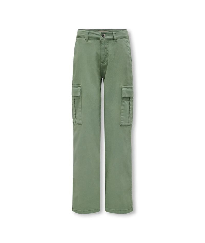 Calça Only Kogyarrow-Vox Str Cargo Noos Hedge Green Infantil