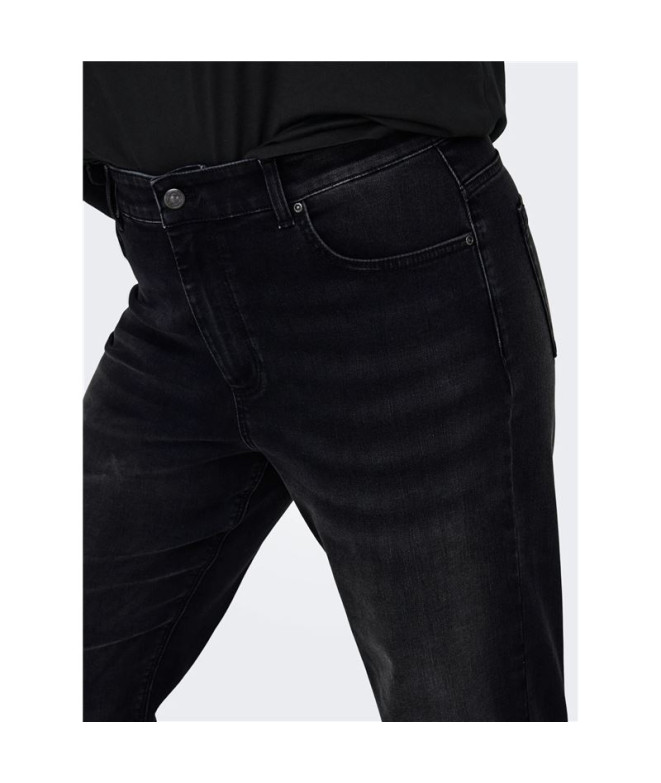 Pantalón Only Carwilly Hw Straight Dnm Rea1099...