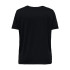 Camiseta Only Carmoster Fold Up Noos Black Mujer
