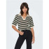 Polo Only Jdytikka Polo Knt Noos Birch Stripes:Black Mujer