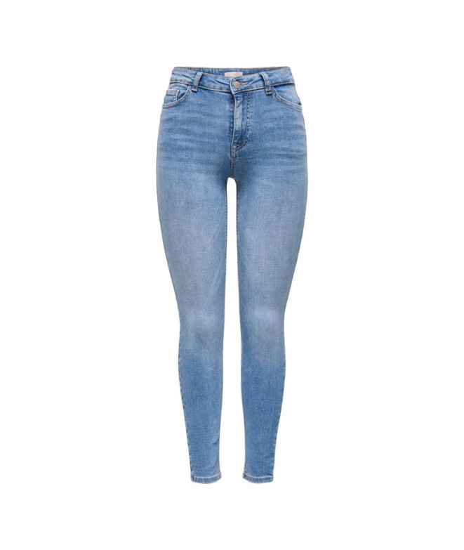 Pantalón Only Jdyfina Mw Skinny Ank Jns Mb Noos Dnm Medium Blue Denim Mujer