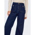 Pantalón Only Onlmadeline Hw Wd Pocket Dnm Gua113 Noos Mujer Dark Blue Denim