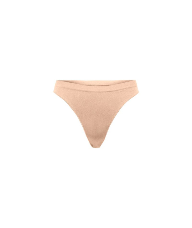 Braga Only Onlvicky Rib Seamless Thong Noos Acc Peach Taffy Mujer
