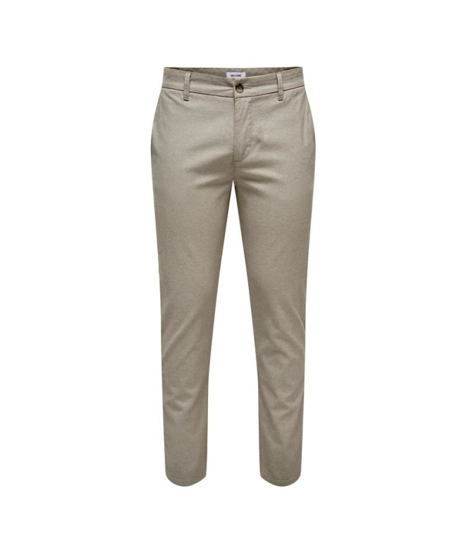 Pantalón Only & Sons Onsmark Pete Slim Dobby 0058 Noos Fallen Rock Hombre
