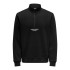 Sudadera Only & Sons Onscurated Reg Half Zip Noos Black Hombre