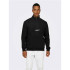 Sudadera Only & Sons Onscurated Reg Half Zip Noos Black Hombre