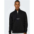 Sudadera Only & Sons Onscurated Reg Half Zip Noos Black Hombre