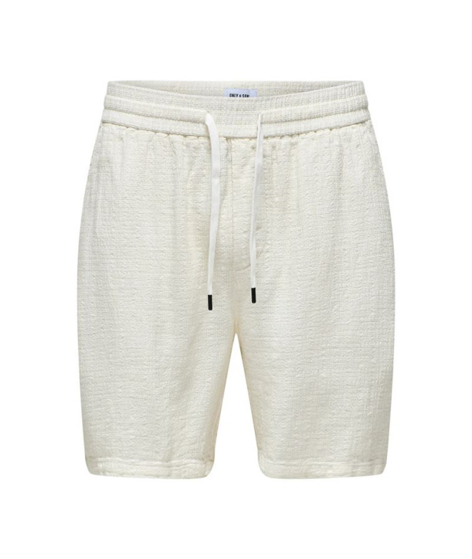 Pantalón Only & Sons Onstel Linen Latham 0257 Noos Cloud Dancer Hombre