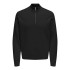 T-shirt Only & Sons Onscooper Half Zip High Neck Knit Noos Noir Homme