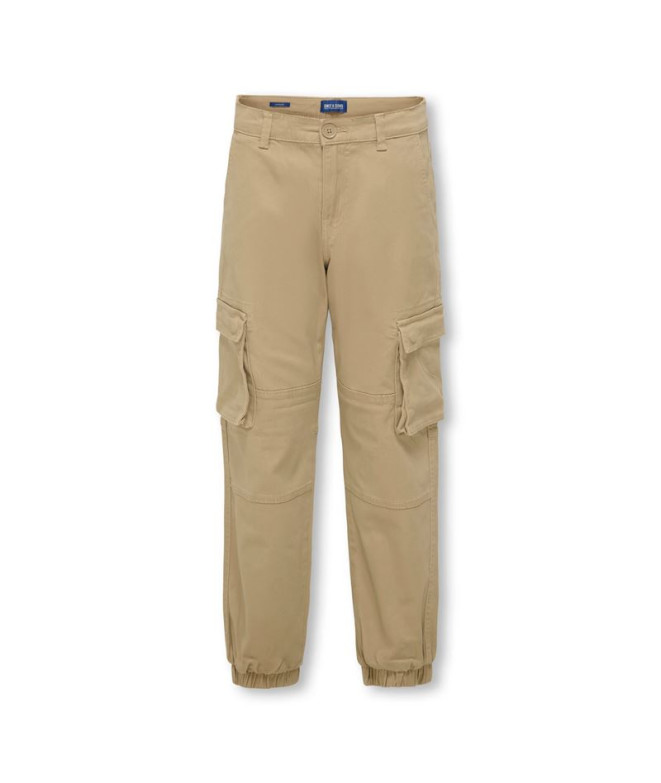 Pantalón Only & Sons Osjcam Stage Cargo Cuff Life Noos Chinchilla Niño
