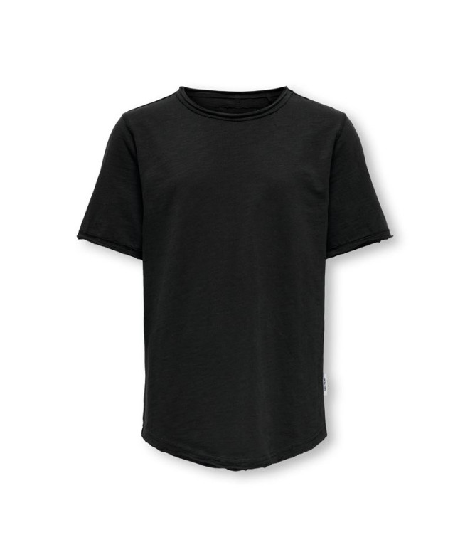 Camiseta Only & Sons Osjbenne Longy Ss Noos Black Infantil