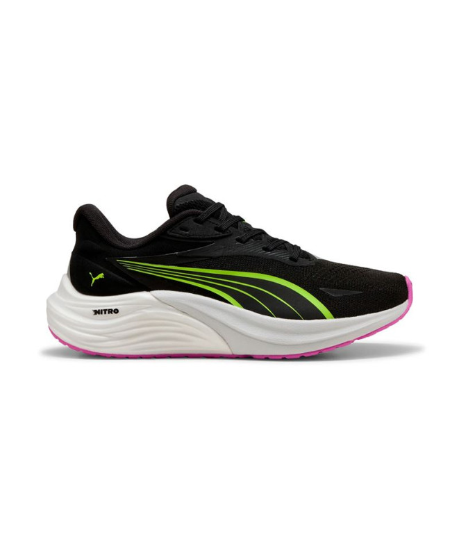 Zapatillas de Running Puma Electrify Nitro 4 Wn, Negro Amarillo Mujer