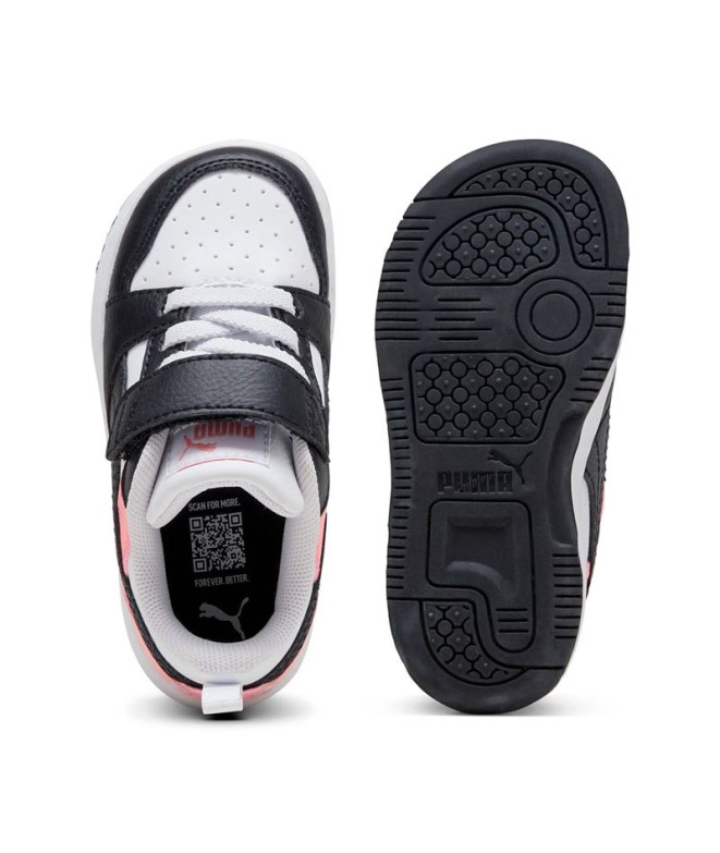 Sapatilhas Puma Rebound V6 Lo A, Branco Menino