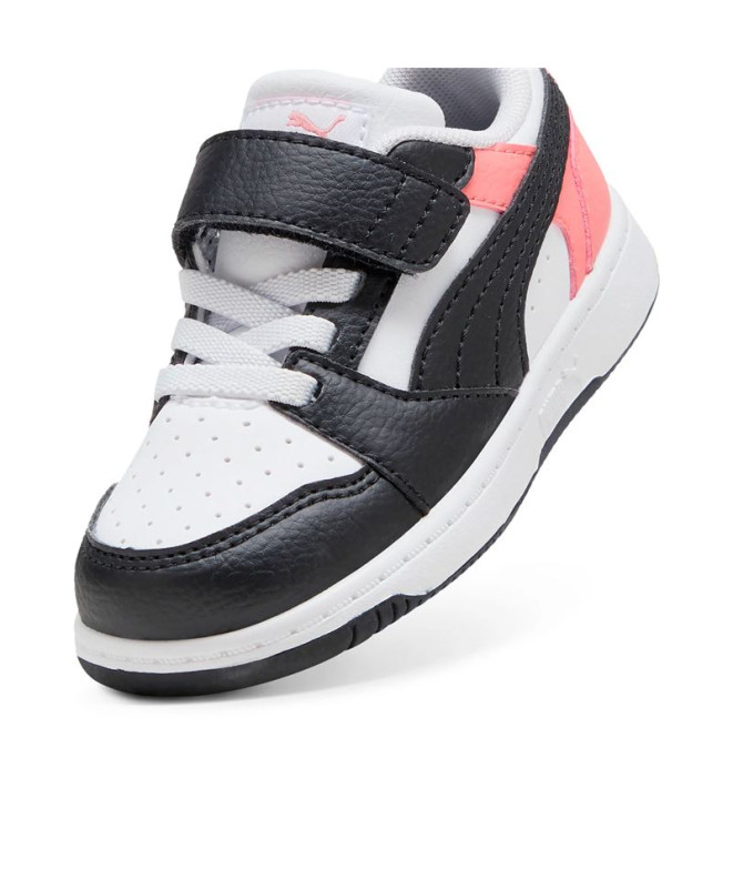 Chaussures Puma Rebound V6 Lo A, Blanc Enfant