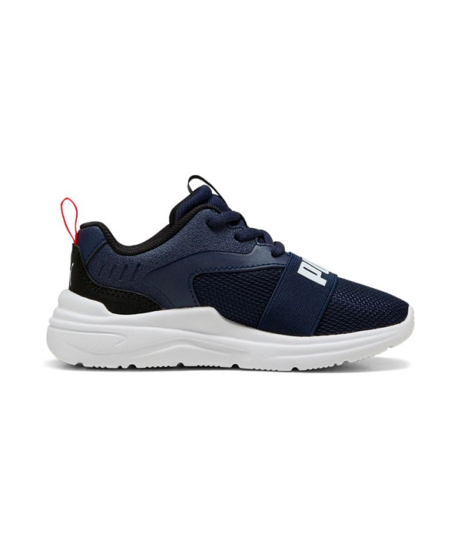 Chaussures Puma Soft Wired 2 Ps Enfant Bleu Marine