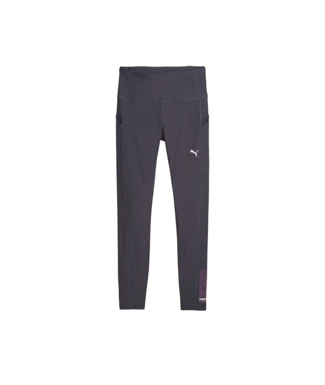 Mallas de Running Puma W Seasons Trail Fl Tight Galactic Gris Mujer