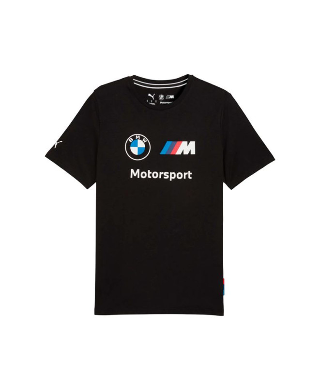 Camiseta Puma Bmw Essentials Logo , Negro, Hombre