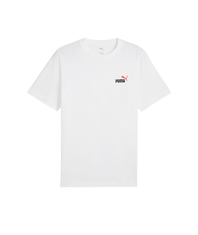 Camiseta Puma Essentials 2 Color Small No, Blanco Hombre
