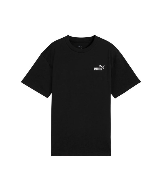 Camiseta Puma Essentials Small No. 1 Logo, Negro, Niño