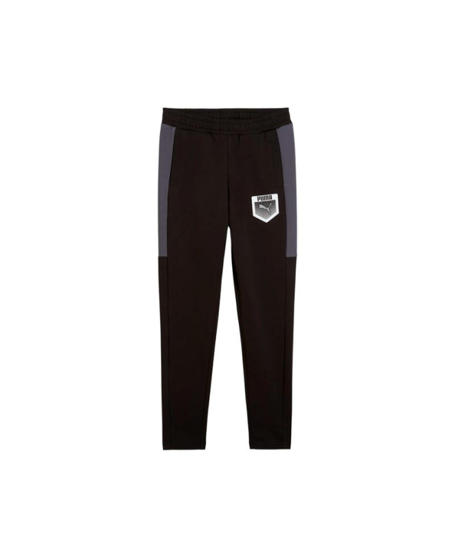 Pantalón Puma Active Sports Graphi, Negro Infantil