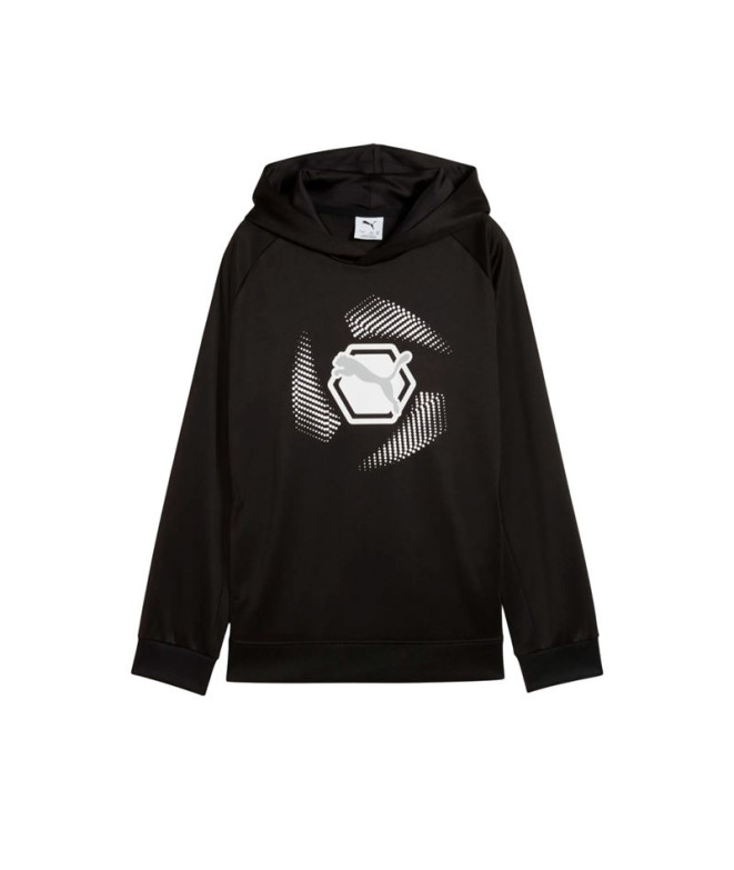 Sudadera Puma Active Sports Graphi, Negro Infantil