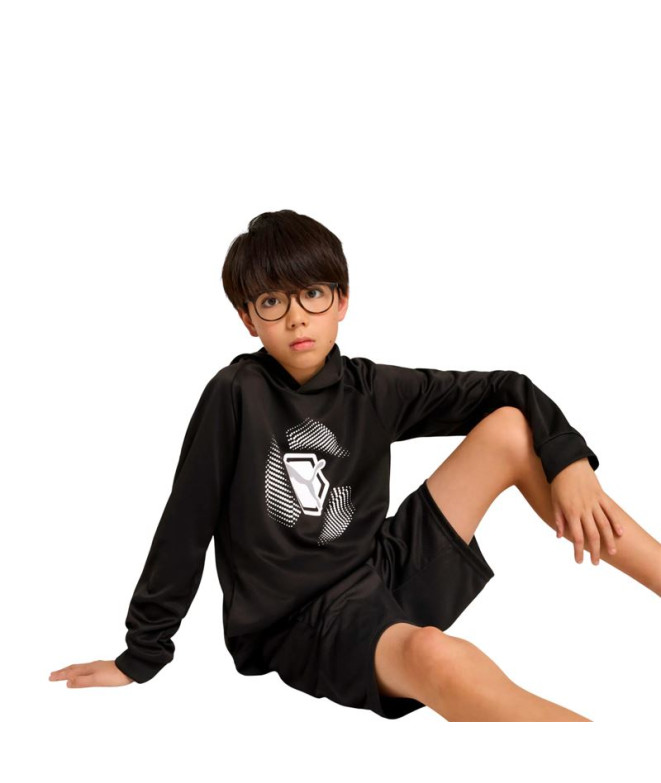 Sudadera Puma Active Sports Graphi, Negro Infantil