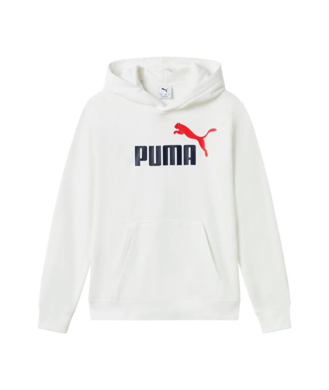 Sudadera Puma Essentials 2 Color No.1 Log, White Infantil