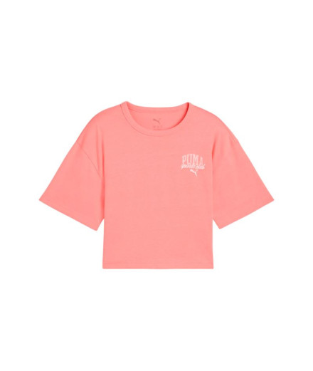 Camiseta Puma Class Menina Rosa