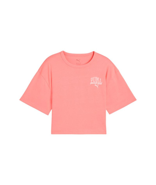 Camiseta Puma Class Niña Rosa